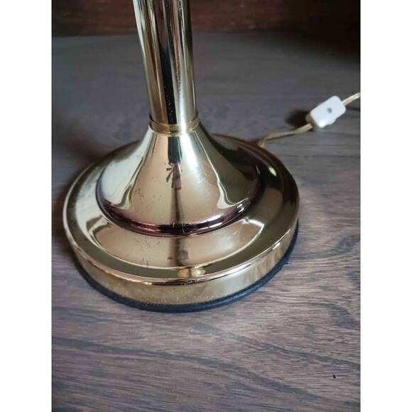 Vintage gold table lamp - Picture 6 of 7